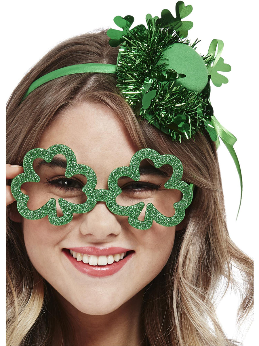 Mini St Paddys Day Tinsel Top Hat - Main Image