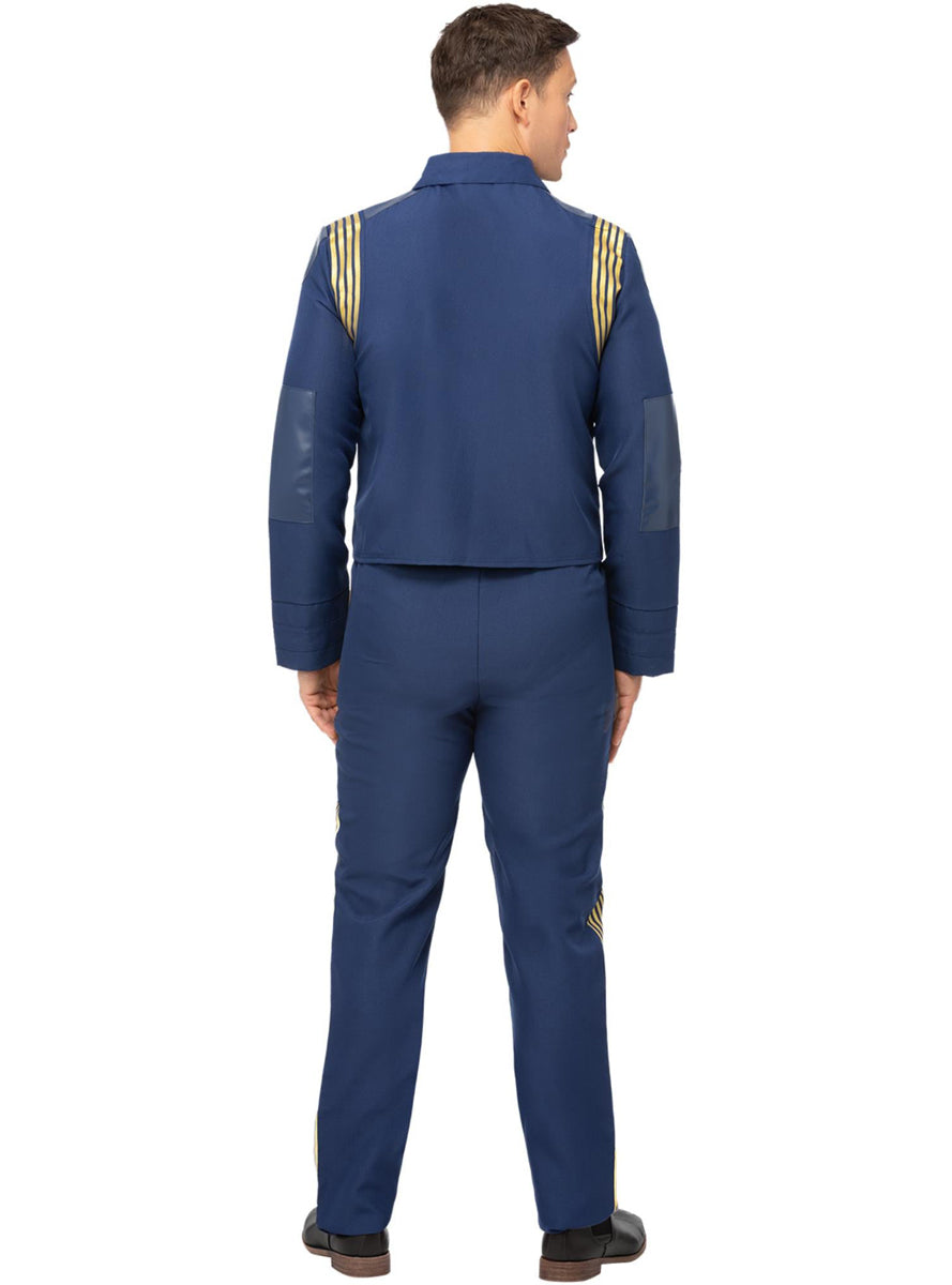 Mens Star Trek Discovery Command Uniform Costume - Back Image