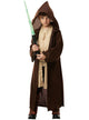 Image of Hooded Brown Jedi Knight Boys Star Wars Costume Robe - Main Image