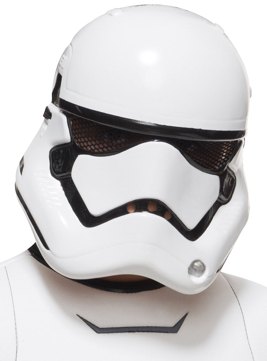 Boys Deluxe White Stromtrooper Star Wars Costume - Mask Image