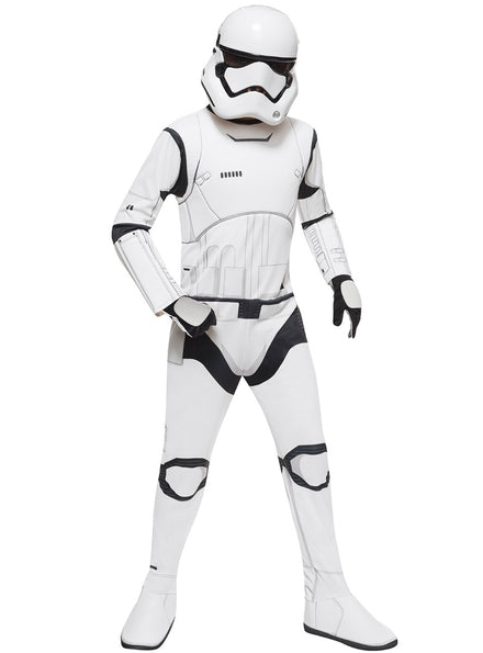 Boys Deluxe White Stromtrooper Star Wars Costume - Main Image