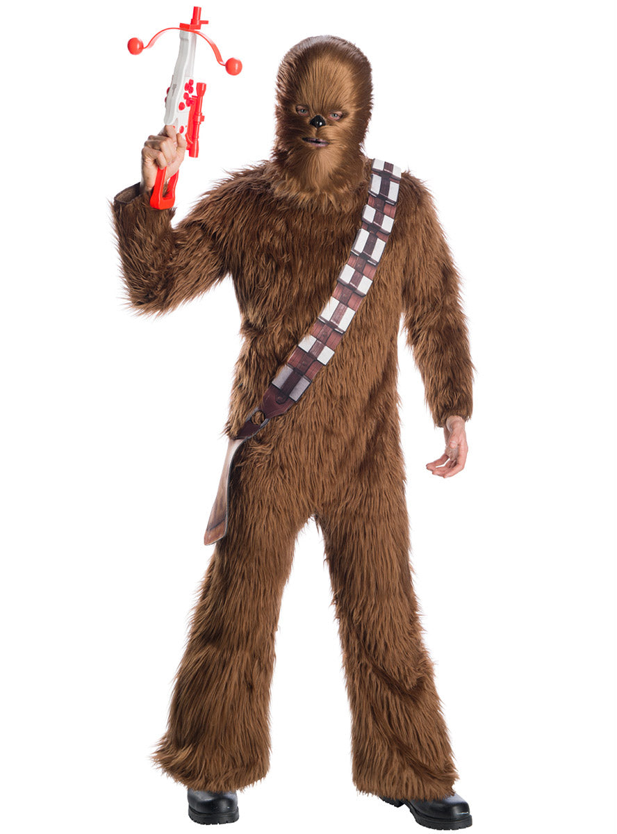 Image of Furry Chewbacca Deluxe Mens Star Wars Costume