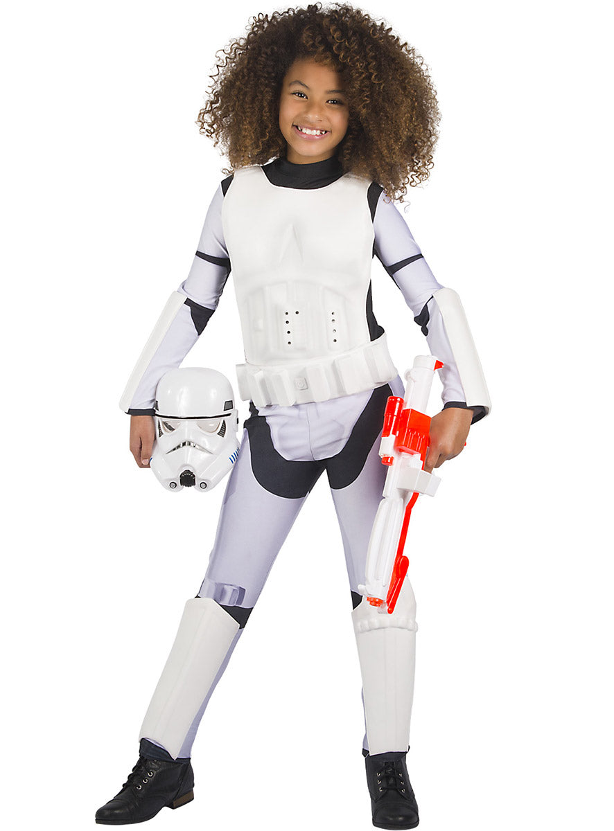 Main Image of Stormtrooper Girls Deluxe Star Wars Costume
