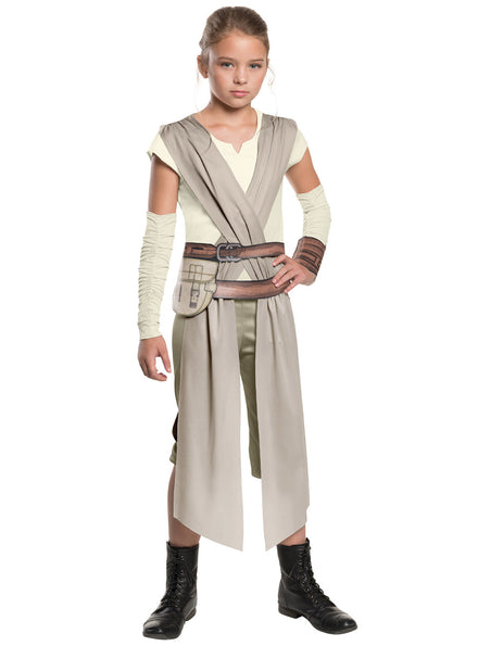 Image of Star Wars Force Awakens Girls Rey Dress Up Costume