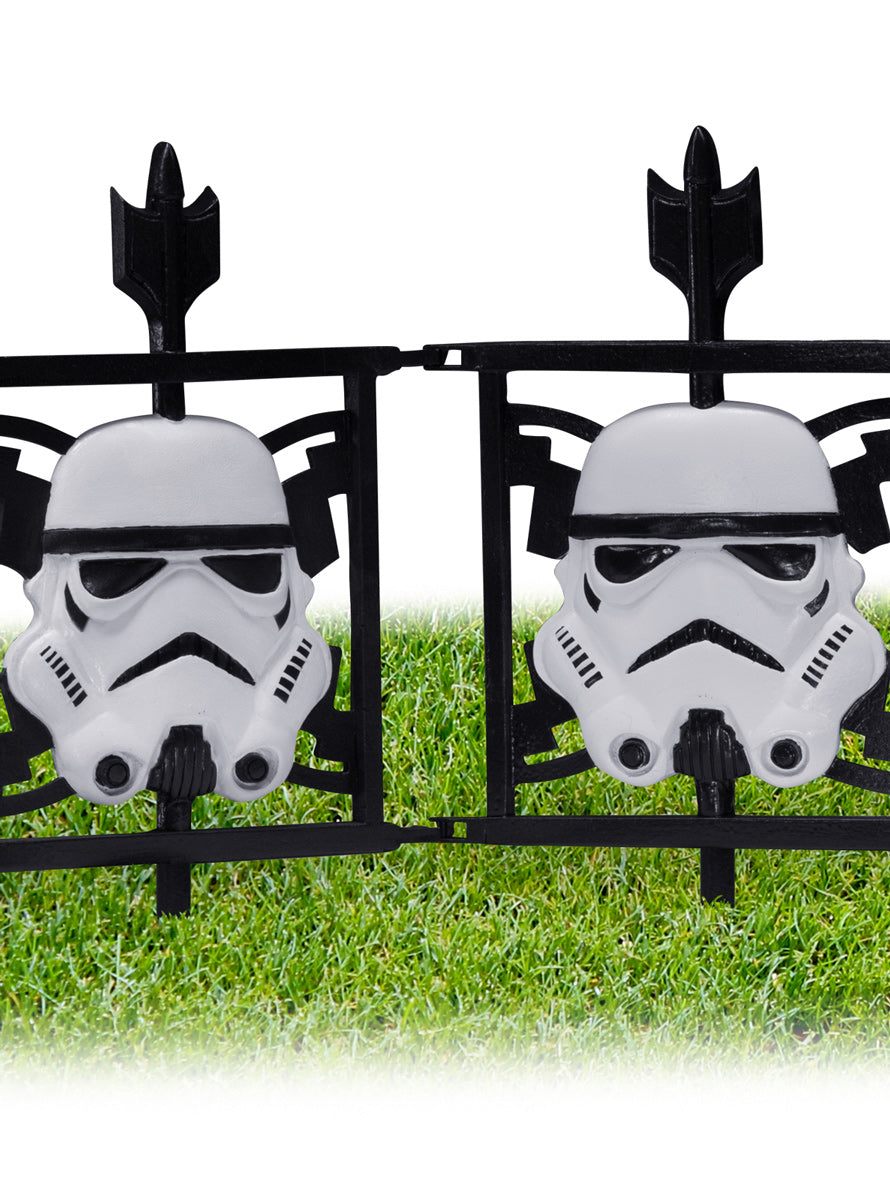 Star Wars Stormtrooper 2 Piece Fence Party Decoration - Close Image 2