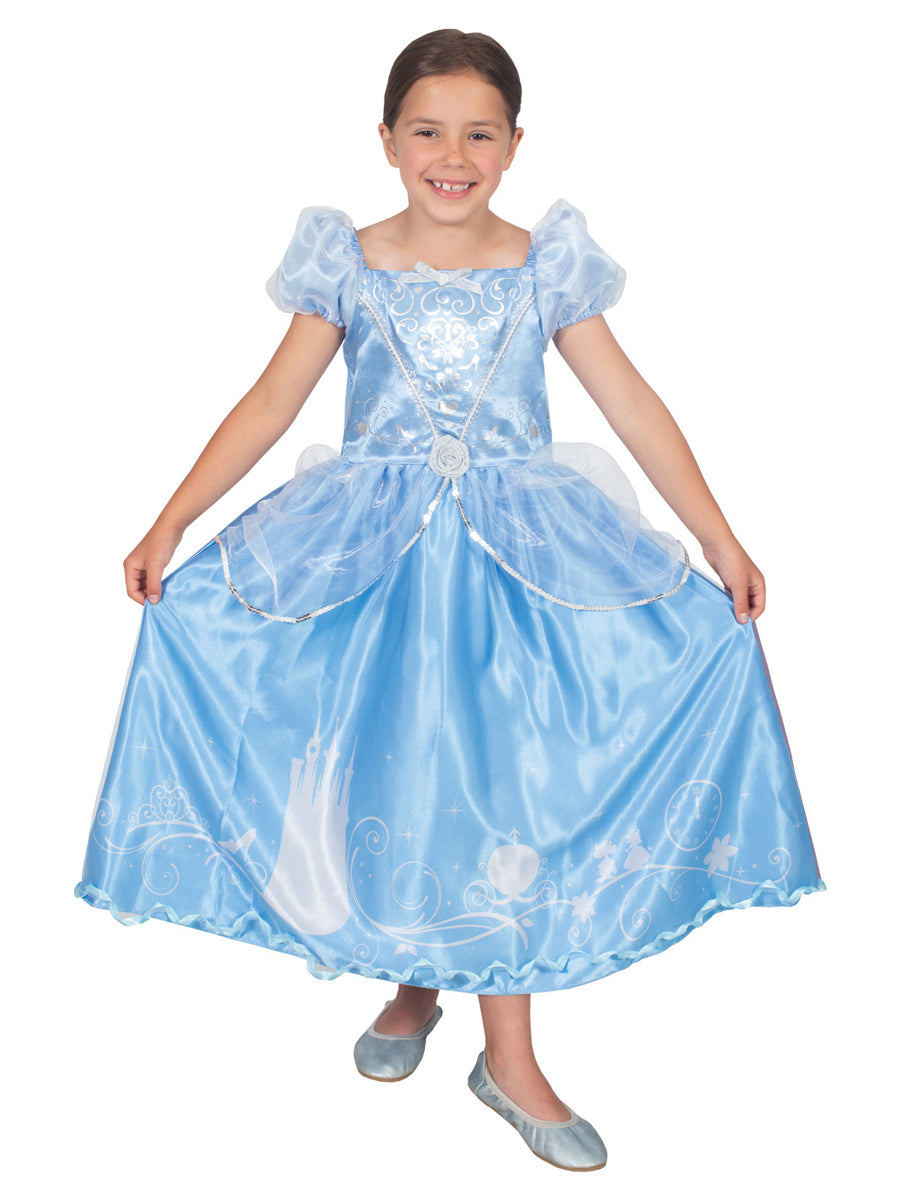 Storyteller Cinderella Deluxe Girls Disney Princess Costume - Main Image