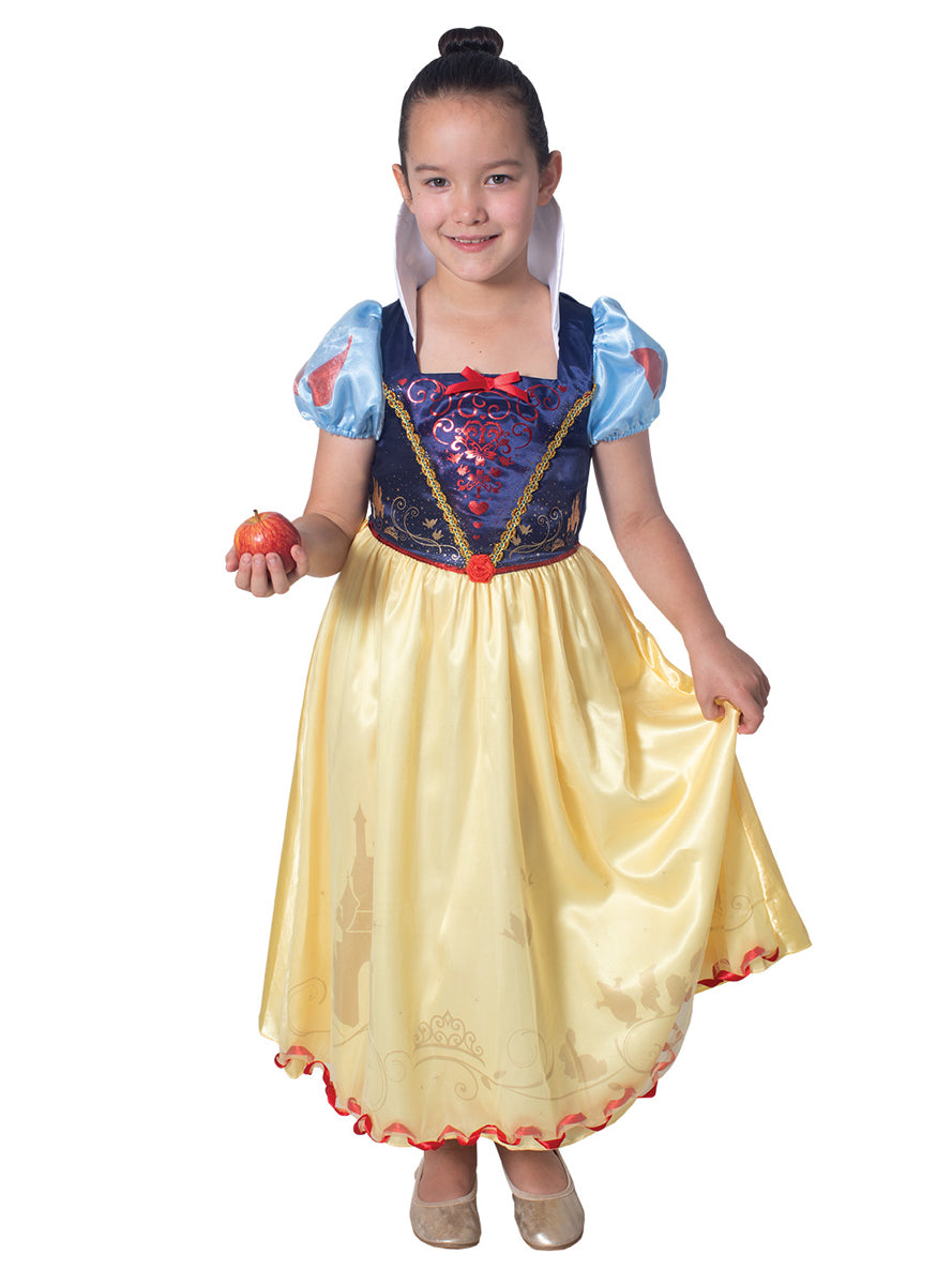 Storyteller Snow White Deluxe Girls Disney Princess Costume - Main Image