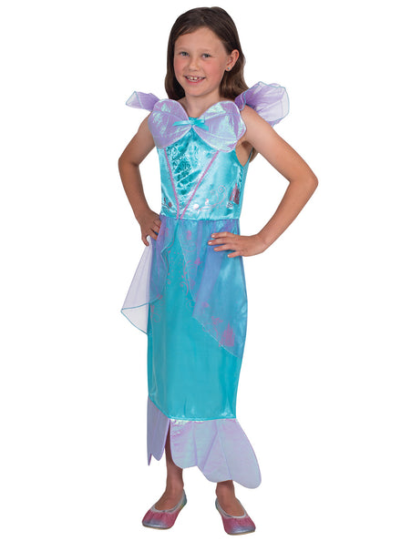 Storyteller Ariel Deluxe Girls Disney Princess Costume - Main Image