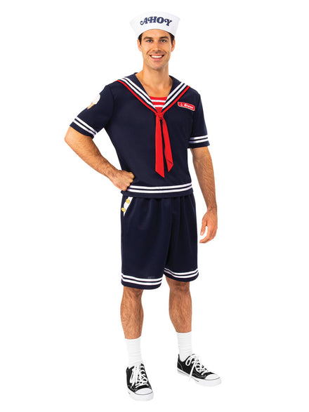 Steve Harrington Mens Stranger Things Season 2 Scoops Ahoy Costume - Main Image