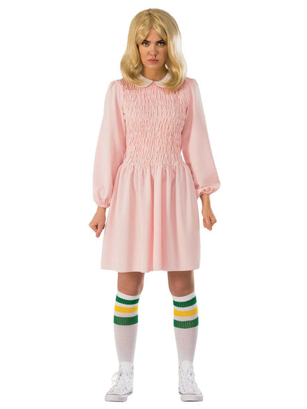 Pink Eleven Dress Womens Stranger Things Season 1 Costume - Main Image