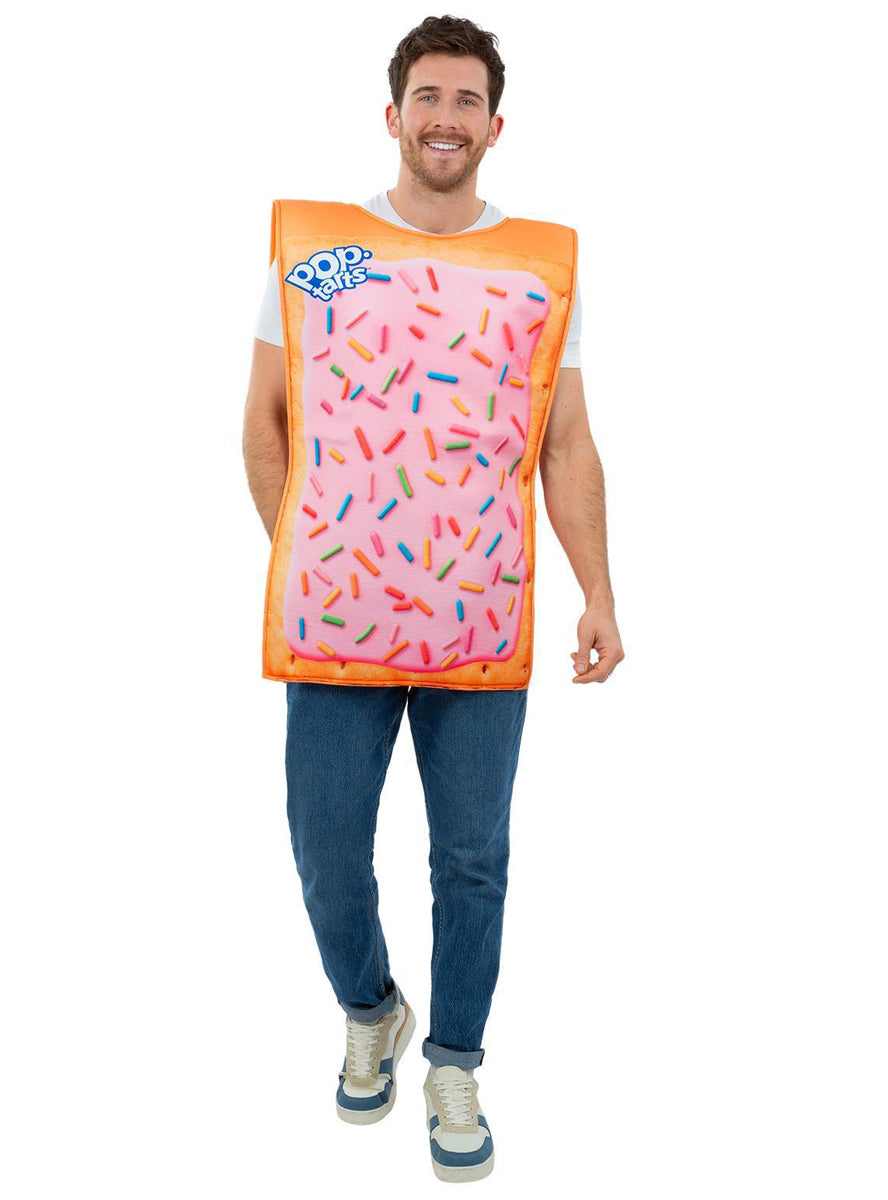 mens strawberry pop tart breakfast costume - alternative image
