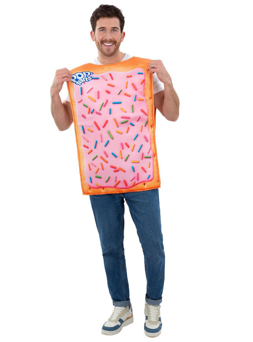 mens strawberry pop tart breakfast costume - Main image