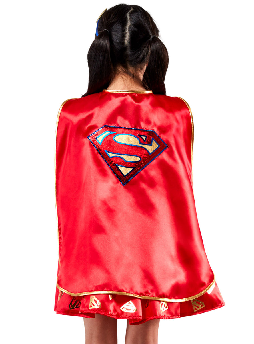 Girls Premium Supergirl DC Comics Costume - Back Image