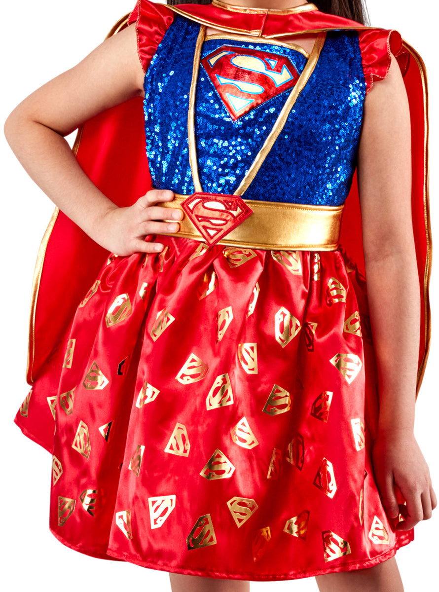 Girls Premium Supergirl DC Comics Costume - Close Image