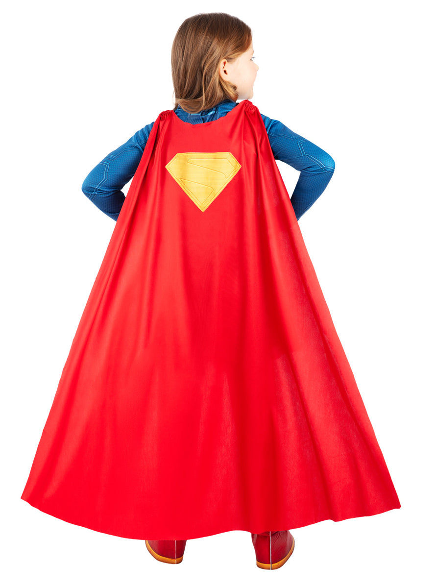 Supergirl Movie Deluxe Girls Marvel Costume - Back Image