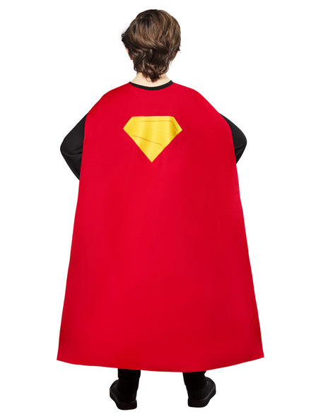 Boys Red Superman 2025 Movie Costume Cape - Main Image
