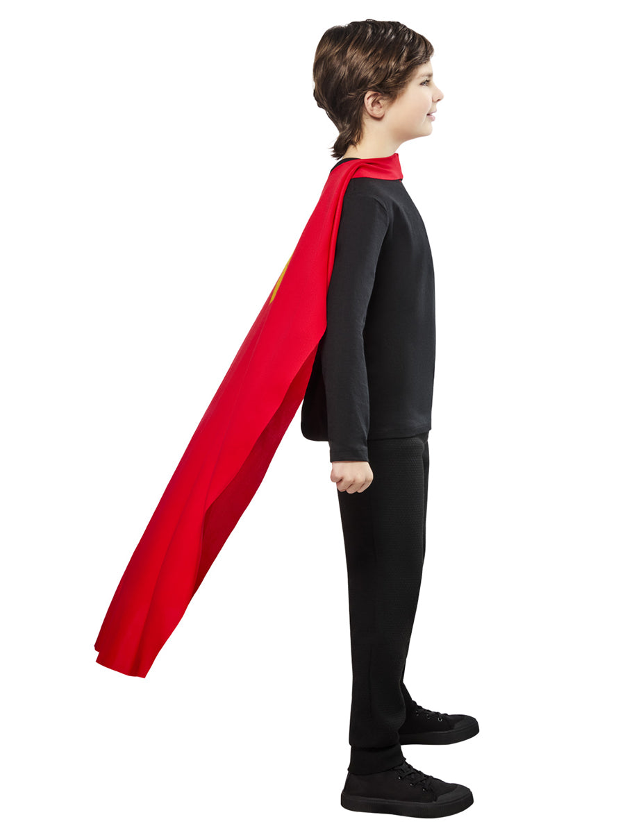 Boys Red Superman 2025 Movie Costume Cape - Side Image 2