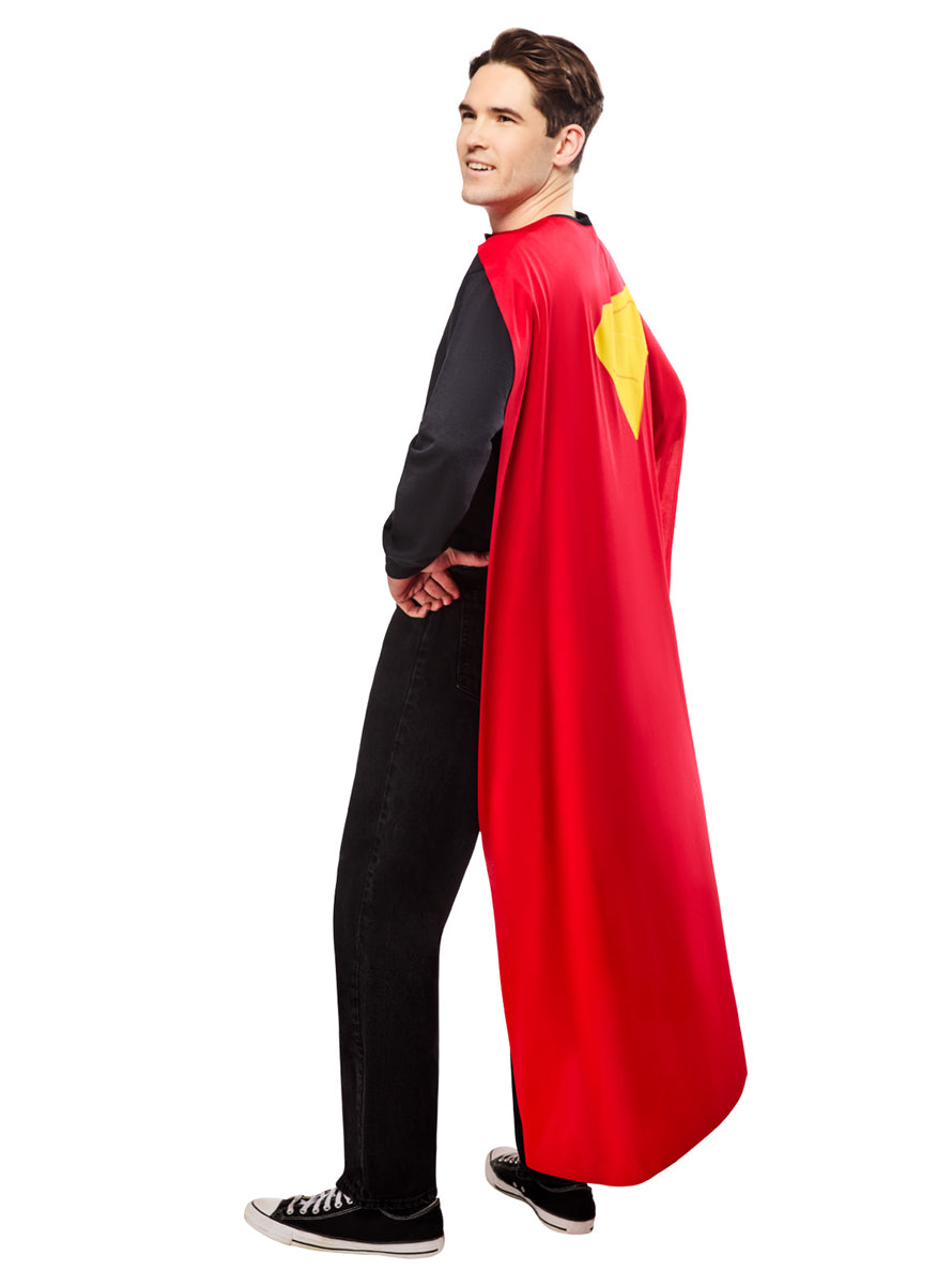 Mens Red Superman 2025 Movie Costume Cape - Alternative Image