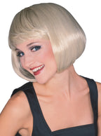 Short Bonde Womens Supermodel Bob Wig With Fringe - Main Image