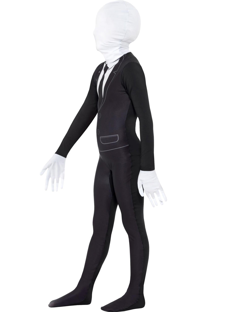 Boys Supernatural Suit Print Skin Suit Costume - Side Image