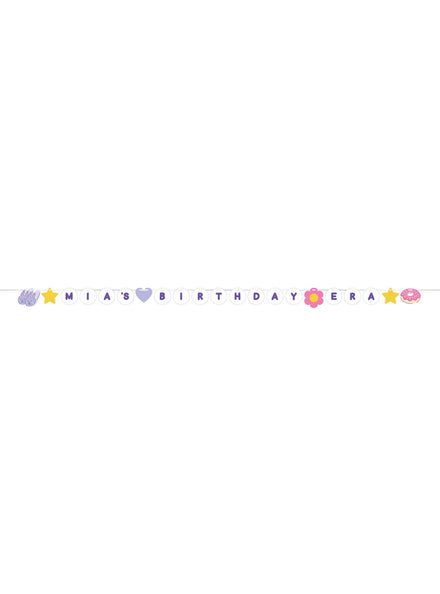 Sweet Dreams Customisable Birthday Era Pennant Banner - Main Image