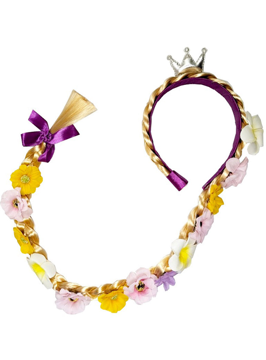 Image of Tangled Princess Long Blonde Costume Braid Headband