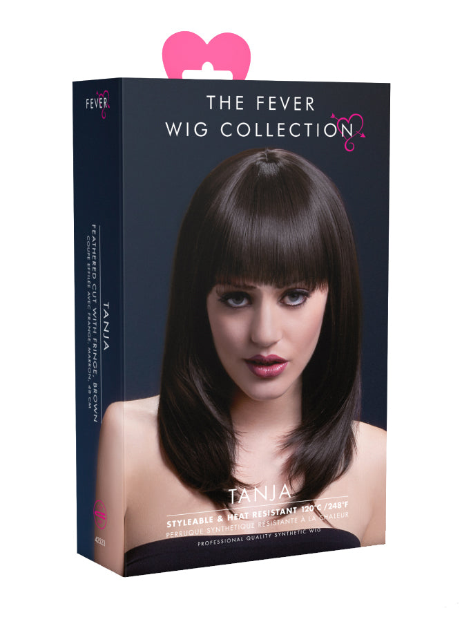 Tanja Layered Dark Brown Fashion Wig With Fringe