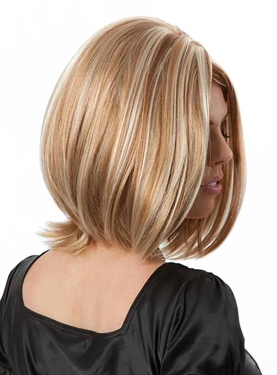 Marley Short Chunky Blonde Highlighted Bob Wig