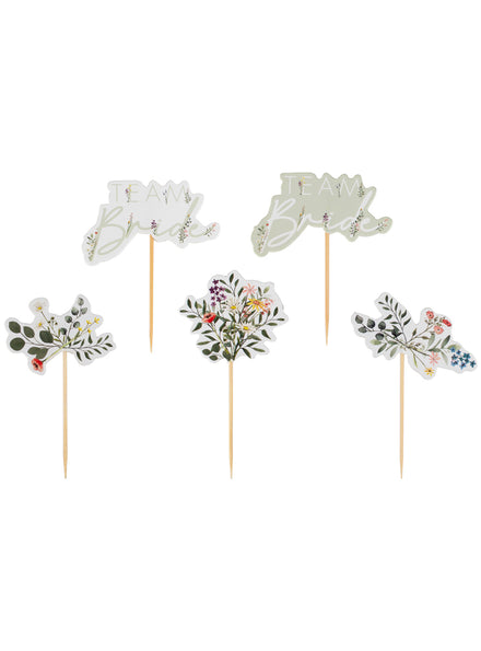 flower team bride cake topper wedding shower - main image