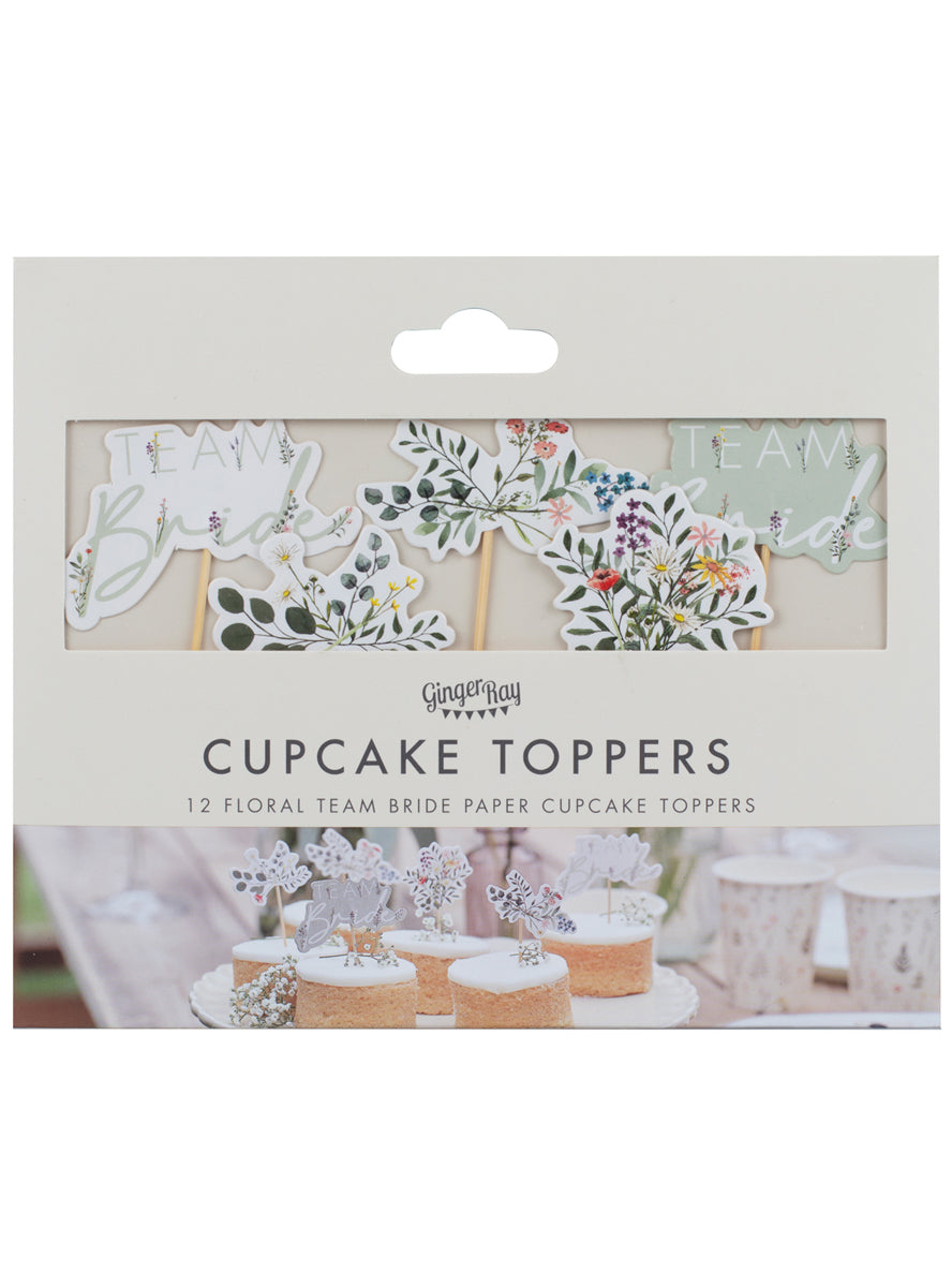 flower team bride cake topper wedding shower - packaging image