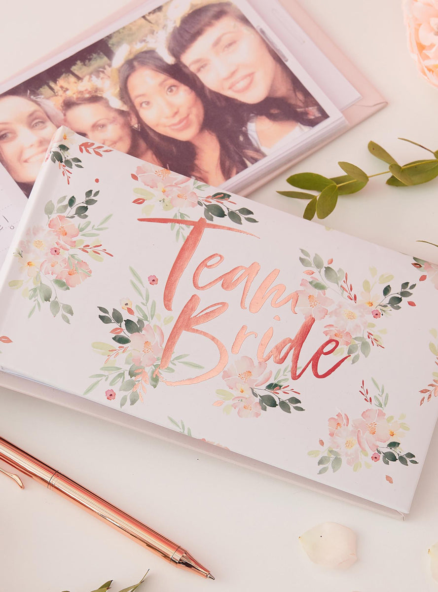 flower photo album team bride wedding shower - alternative image