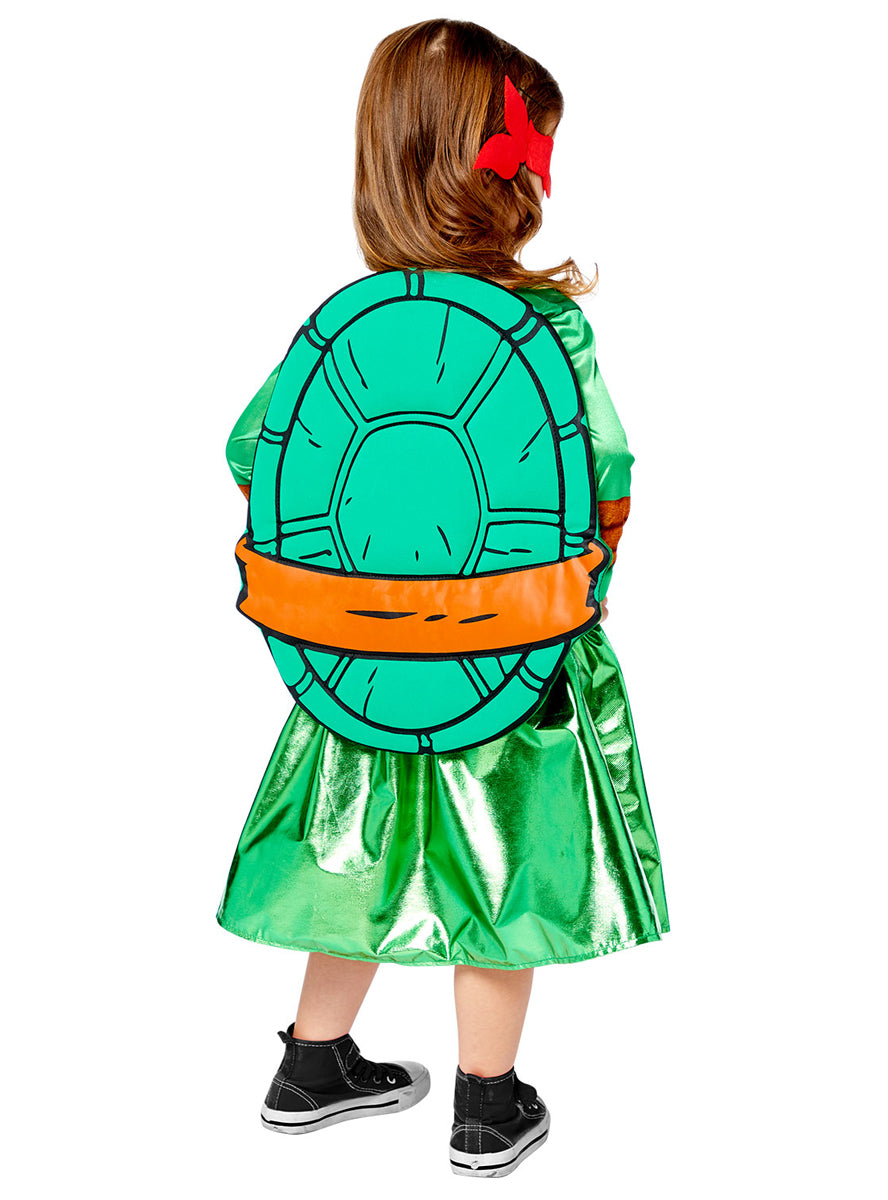 Girls Teenge Mutant Ninja Turtles Convertible Character Costume - Back Image