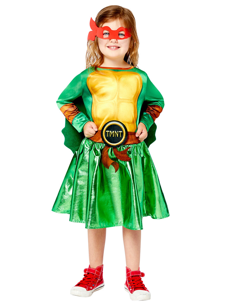 Girls Teenge Mutant Ninja Turtles Convertible Character Costume - Main Image