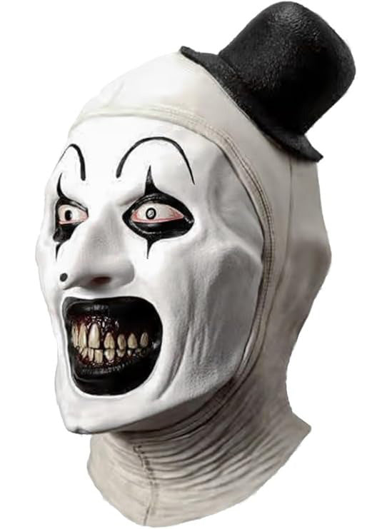 Terrifier 3 Premium Art The Clown Full Face Latex Mask - Side Image 1