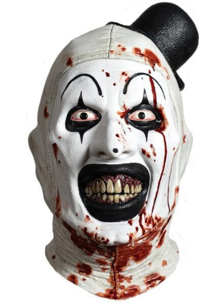 Terrifier 3 Premium Bloody Art The Clown Full Face Latex Mask - Main Image