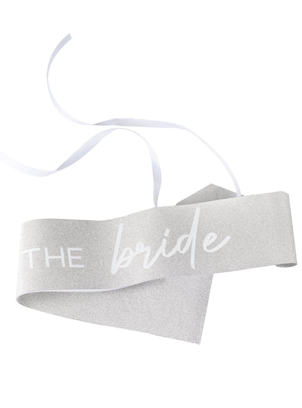 Brides wedding shower hens night the bride sash - main image