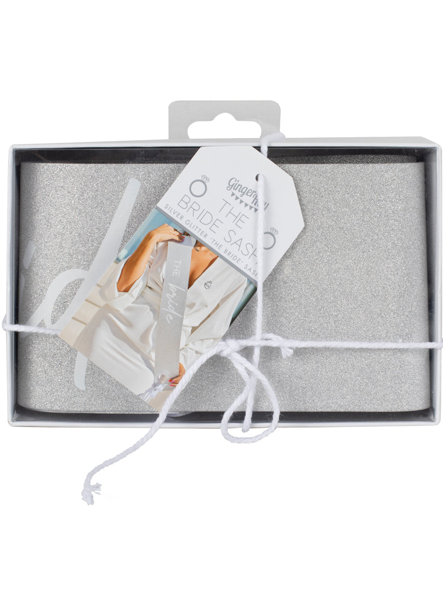Brides wedding shower hens night the bride sash - packaging image