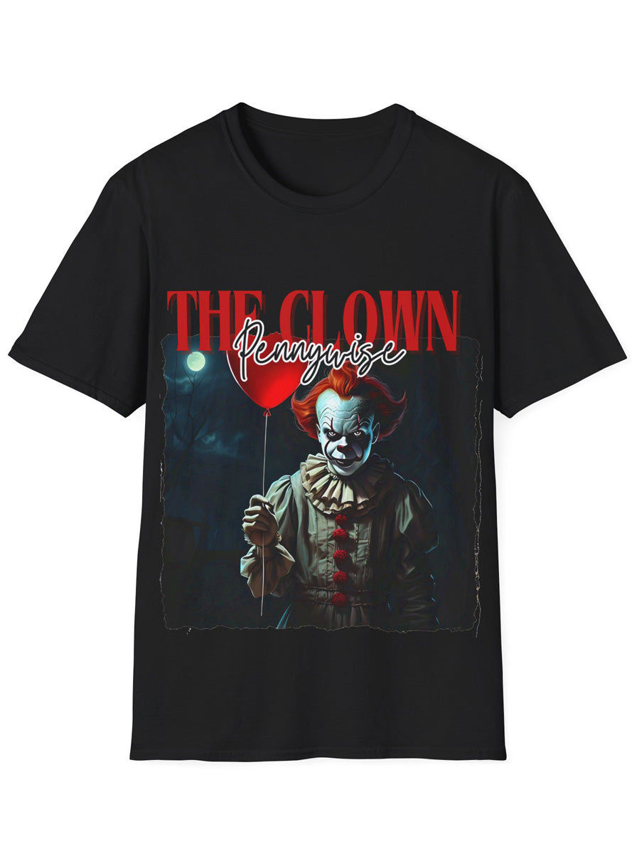 The Clown Pennywise Adults Black Plus Size T-Shirt