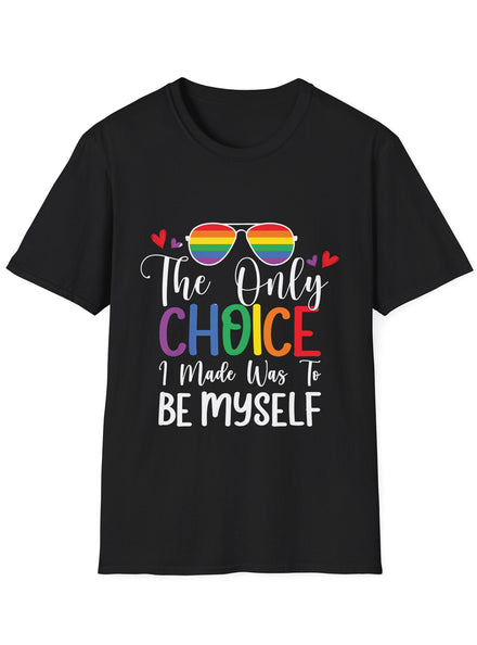 The Only Choice I Made Adults Black Plus Size TShirt - Front Image