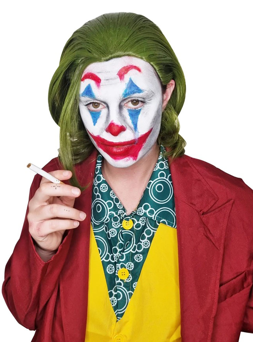 Laughing Villain Mens Green Costume Wig