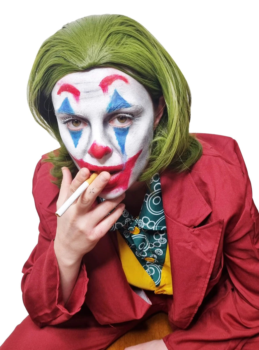 Laughing Villain Mens Green Costume Wig