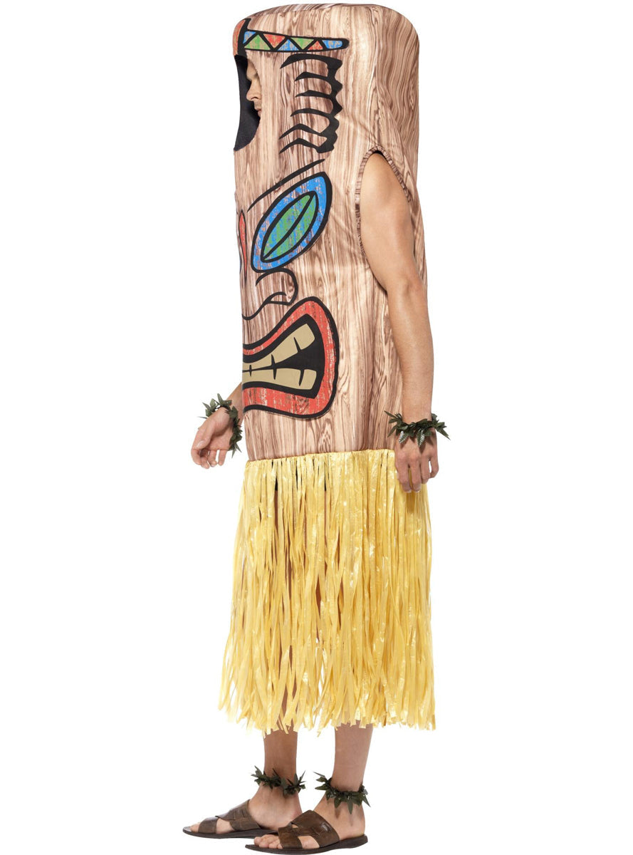 Funny Mens Islander Tiki Totem Costume - Side Image