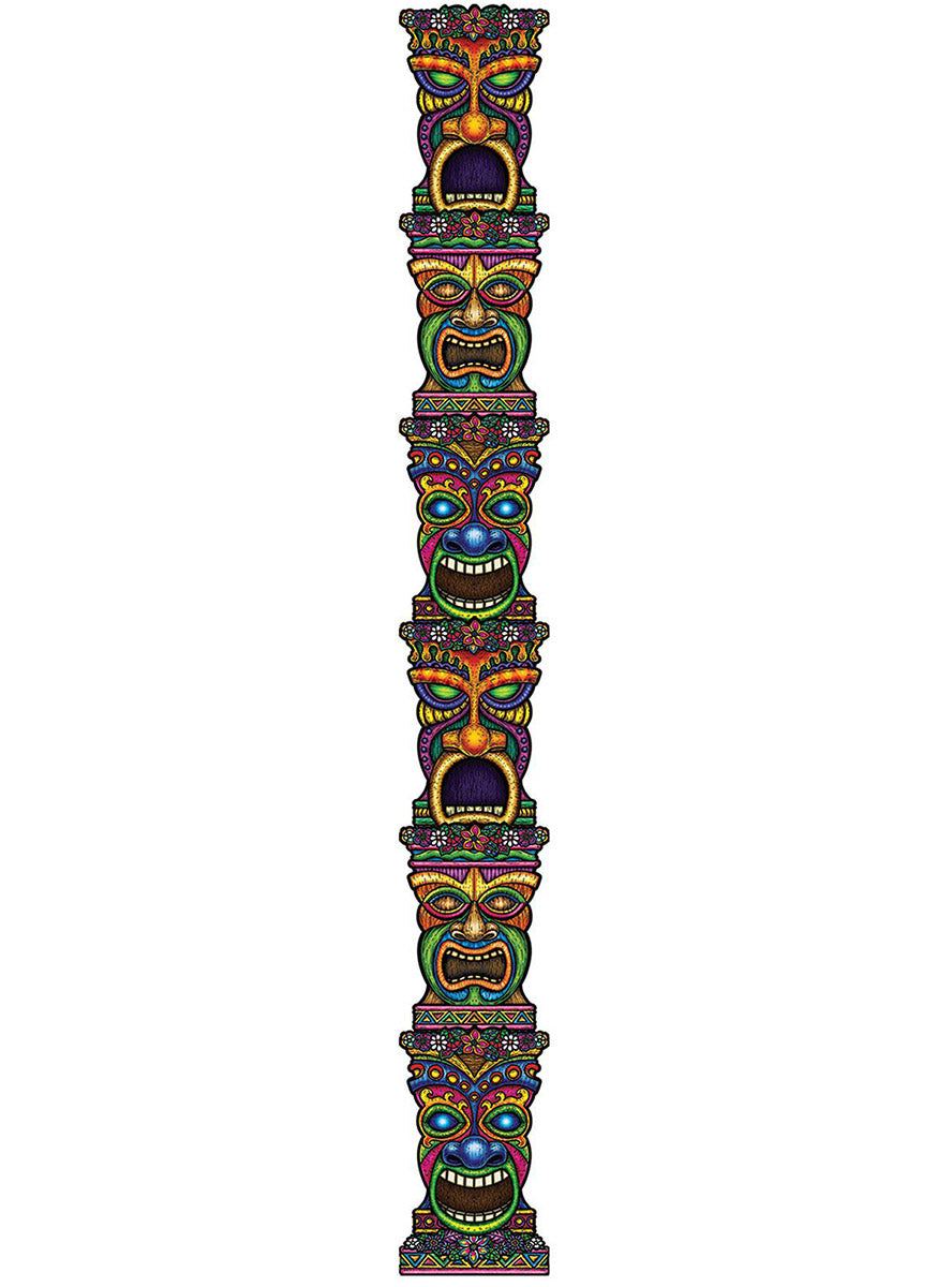Tiki Totem Pole Cut Out Decoration - Main Image
