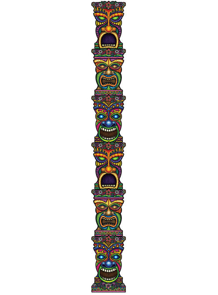 Tiki Totem Pole Cut Out Decoration - Main Image