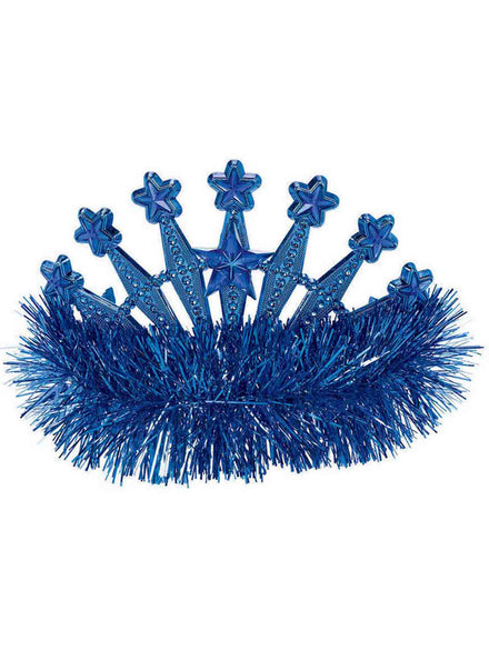 Blue Tiara with Blue Tinsel