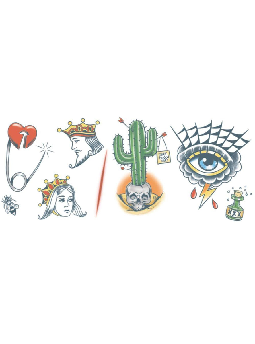 Tinsely Trouble Maker 3 Piece XL Realistic Temporary Tattoos Alternative Image 3