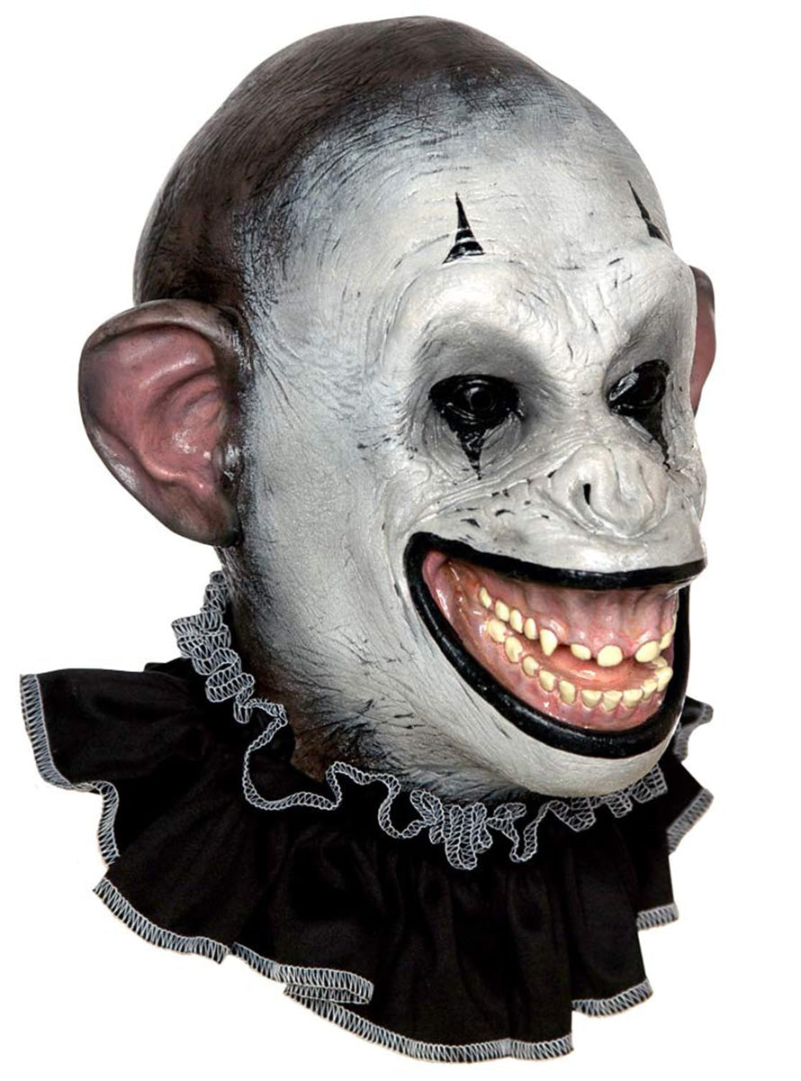 Tinsley Crazy Mime Ape Premium Full Head Latex Mask - Side Image 1