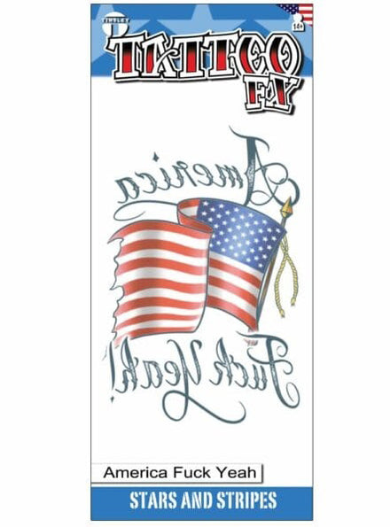 Tinsley Transfers America F Yeah Realistic Temporary Tattoo - Main Image
