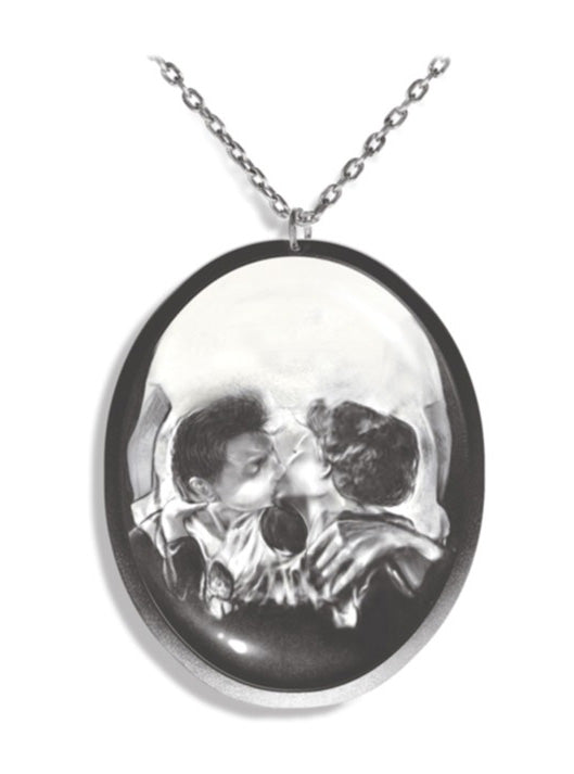 Tinsley Transfers Gothic Illusion Skull Realistic Temporary Tattoo - Alternative Image