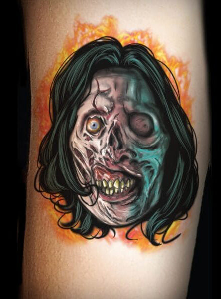 Tinsley Transfers Terrifier Movie Victoria Deluxe Temporary Tattoo - Alternative Image 2